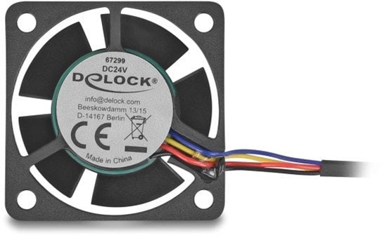 Picture of Delock Axial Fan 24 V DC, 40 x 40 x 20 mm black