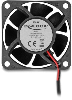 Picture of Delock Axial Fan 5 V DC, 60 x 60 x 25 mm black