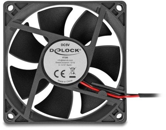 Picture of Delock Axial Fan 5 V DC, 80 x 80 x 25 mm black