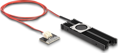Picture of Delock Heat sink with Fan for M.2 SSD 2280 black