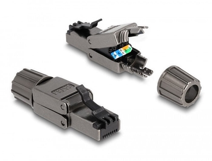 Picture of Delock RJ45 plug Cat.8.1 STP toolfree