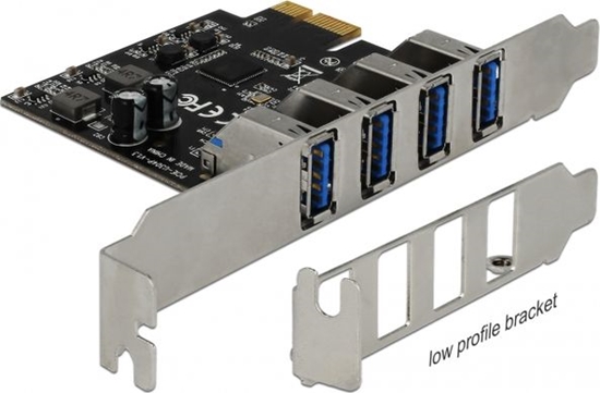 Picture of Delock USB 3.0 PCI Express x1 Card with 4 x external Type-A female