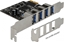 Picture of Delock USB 3.0 PCI Express x1 Card with 4 x external Type-A female