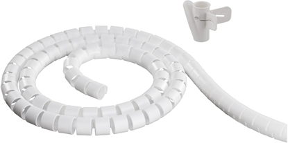 Picture of DELTACO cable wrap, 25mm diam., 10m, white