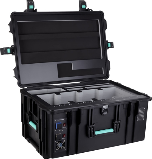 Picture of DEQSTER 10-744118 adowarka do urzdze przenonych Tablet Czarny, Turkusowy Prd przemienny Wewntrzna, Zewntrzna