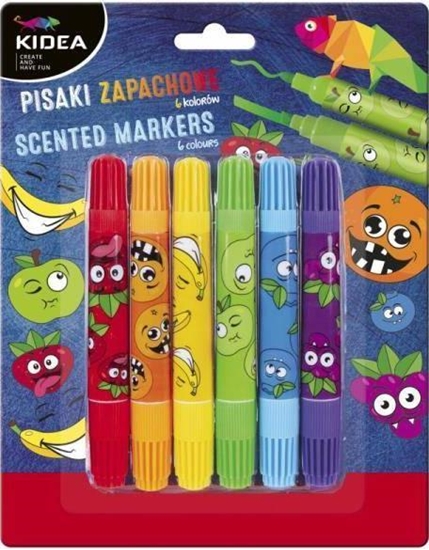 Изображение Derform Pisaki zapachowe dwustronne 6 kolorów KIDEA