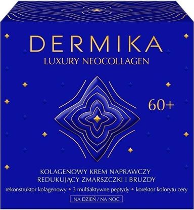 Изображение Dermika Luxury Neocollagen 60+ Kolagenowy krem naprawczy do redukcji zmarszczek i bruzd 50ml