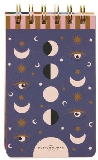 Picture of Designworks Ink Notatnik A Dopo Twin Wire Moon Phases