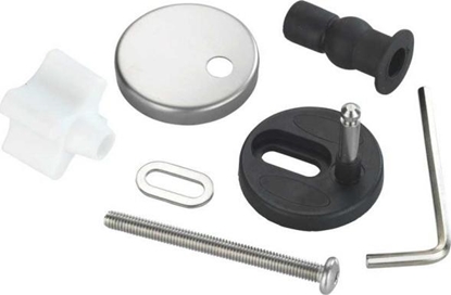 Attēls no Deska sedesowa Wenko zestaw montaowy deski sedesowej easy-close stal nierdzewna szara/czarna