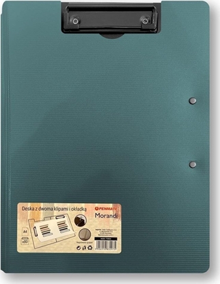 Изображение Deska z dwoma klipami i okadk A4/A3 nieb-szara