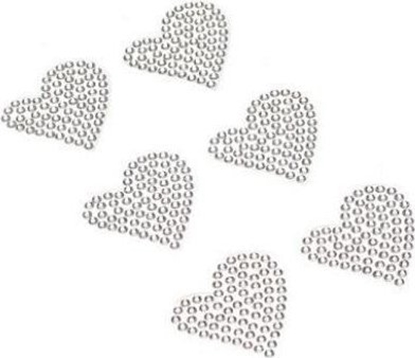 Picture of Dety samoprzylepne serca srebrne 6szt