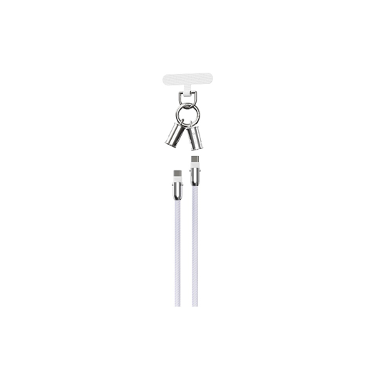 Picture of Devia cable lanyard 2in1 PD USB-C - USB-C 0,3 m 60