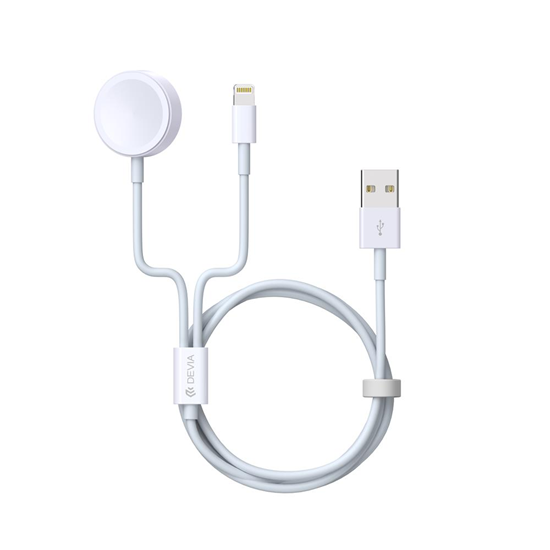 Picture of Devia cable Smart 2in1 V2 USB - Lightning white wi