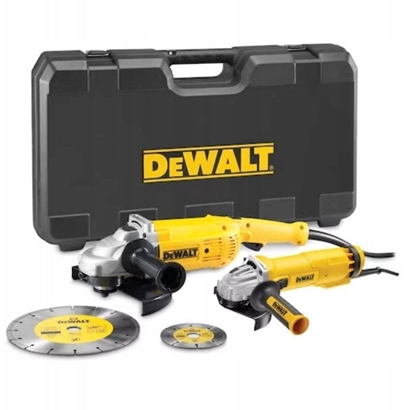 Изображение DEWALT.ANGLE GRINDER SET 230+125mm (DWE492+DWE4207) +DISCS DT3711, DT3731 CASE