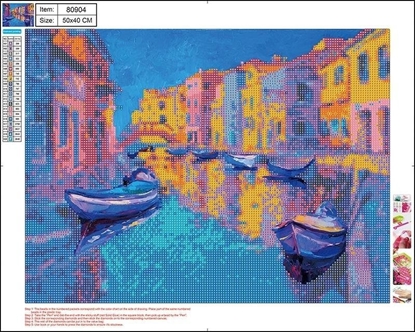 Изображение Diamentowa mozaika 5D - Venice 40x50 80904