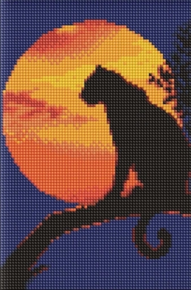 Picture of Diamentowa mozaika bez ramy - Gracja pantery 20x30