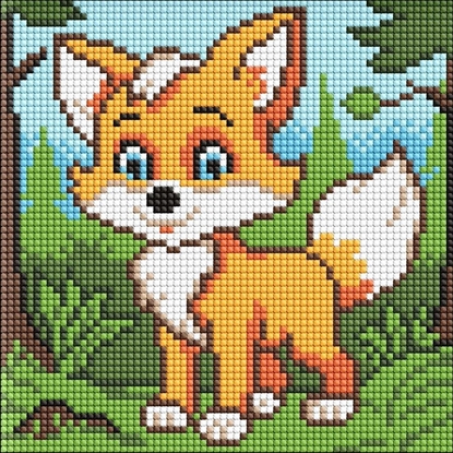 Picture of Diamentowa mozaika bez ramy - Puszysty lis Kids