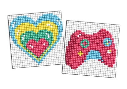Picture of Diamentowa mozaika Kids - Serce i joystick 9x9cm