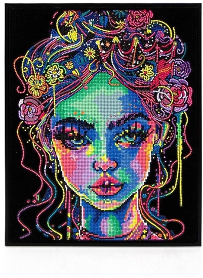 Изображение Diamond Dotz - Adults Flocked Neon Girl