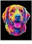 Picture of Diamond Dotz - Adults Flocked Neon Golden Retrieve