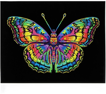 Attēls no DIAMOND DOTZ ADULTS FLOCKED NEON BUTTERFLY