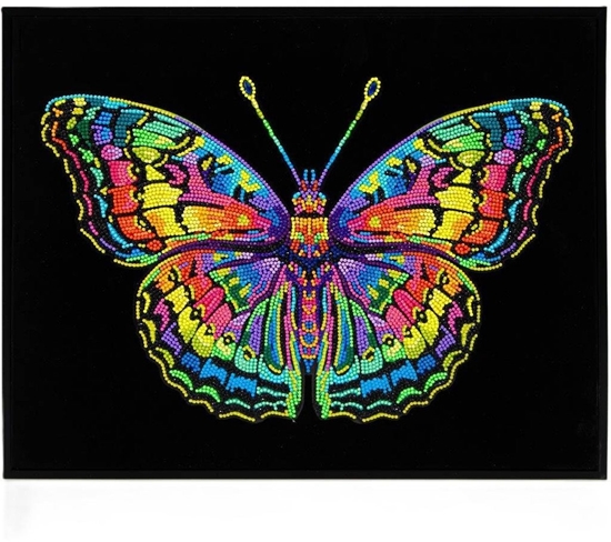 Picture of DIAMOND DOTZ ADULTS FLOCKED NEON BUTTERFLY