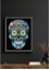 Attēls no DIAMOND DOTZ ADULTS FLOCKED NEON SUGAR SKULL