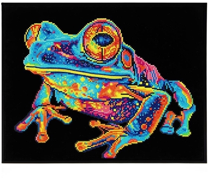 Изображение DIAMOND DOTZ Diamond Dotz - Adults Flocked Neon Tree Frog
