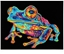 Attēls no DIAMOND DOTZ Diamond Dotz - Adults Flocked Neon Tree Frog