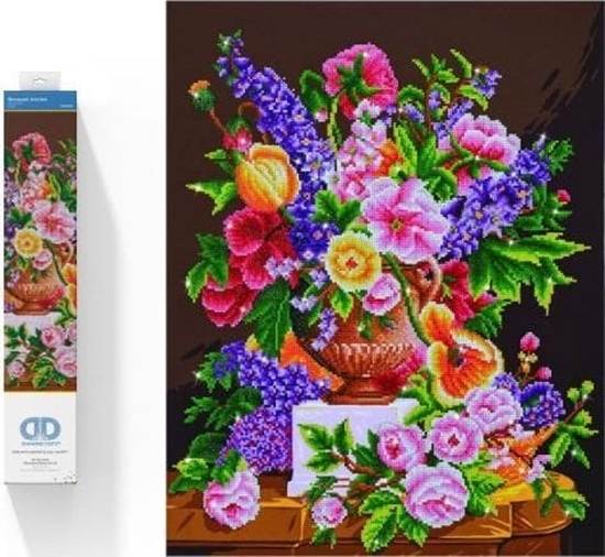 Изображение DIAMOND DOTZ Haft diamentowy Diamond Dotz Bukiet kwiatów 61x75cm DD12019