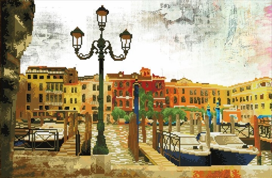 Изображение DIAMOND DOTZ Haft diamentowy Diamond Dotz Czekajc na pasaerów 72x47cm SD10401