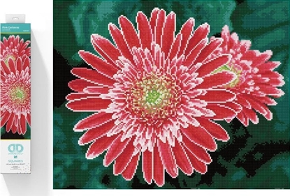 Attēls no DIAMOND DOTZ Haft diamentowy Diamond Dotz Diamentowa mozaika Gerbera róowa 58x48cm DQ10001