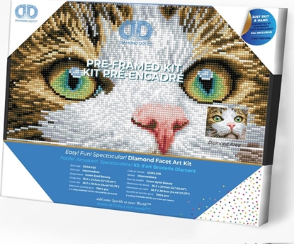 Attēls no DIAMOND DOTZ Haft diamentowy Diamond Dotz Diamentowa mozaika Kocie oczy 37,5x29,5cm DDK6029