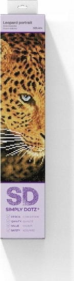 Изображение DIAMOND DOTZ Haft diamentowy Diamond Dotz Leopard 30x40cm SD5404