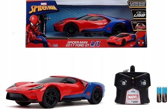 Picture of Dickie Auto RC Ford GT 2017 Spiderman Marvel czerwone