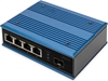 Изображение Digitus 4 port Fast Ethernet network PoE switch, industrial, unmanaged, 1 SFP uplink