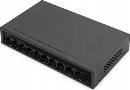 Attēls no Digitus 8- Port Gigabit PoE Networkswitch, Desktop, unmanaged, 60 W, af/at