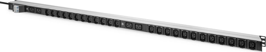 Picture of Digitus Basic IT PDU, 1-phase 32A, 24 x C13, 4 x C19, 3 m supply cable, IEC 60309 32 A plug