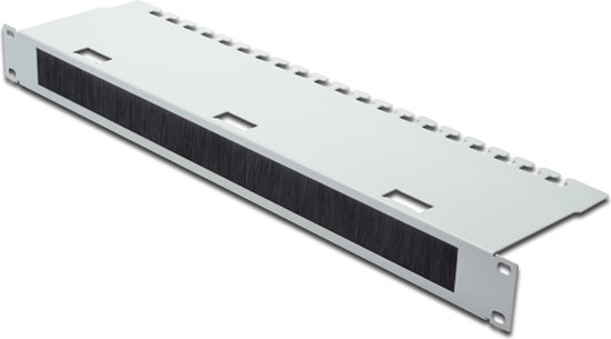 Изображение Digitus Cable Management Panel with Brush Strip for 483 mm (19\") Cabinets, 1U