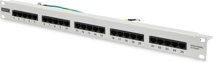 Picture of Digitus CAT 3 ISDN Patch Panel, unshielded, grey