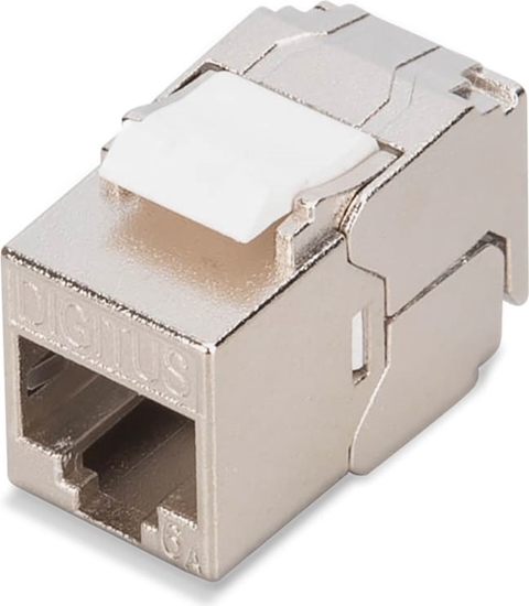 Picture of Digitus CAT 6A compact keystone module, shielded, tool-free mounting connection