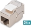 Picture of Digitus CAT 6A compact keystone module, shielded, tool-free mounting connection. 24 pcs.