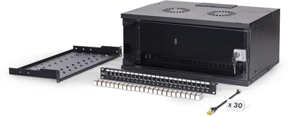 Изображение Digitus Netzwerk-Set 483 mm (19") - 4HE, 540x400 mm (BxT) sw