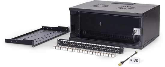 Изображение Digitus Netzwerk-Set 483 mm (19") - 4HE, 540x400 mm (BxT) sw
