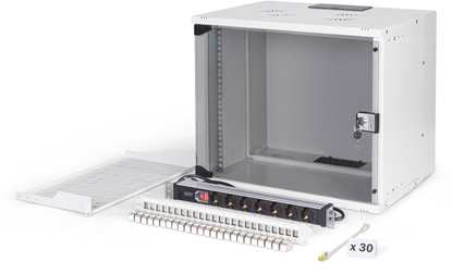 Изображение Digitus Netzwerk-Set 483 mm (19") - 9HE, 540x400 mm (BxT) we