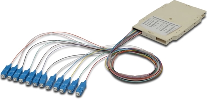 Изображение Digitus Splice cassette with 12 pigtails, pre-assembled, SC, OM4