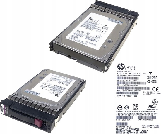 Picture of Dysk serwerowy HPE 450GB 3.5'' SAS-1 (3Gb/s)  (454232-B21)