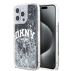 Picture of DKNY - DKNY Liquid Glitter Arch Logo Case for iPhone 13 Pro Max Black