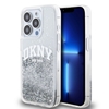 Picture of DKNY - DKNY Liquid Glitter Arch Logo Case for iPhone 15 Pro Transparent