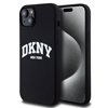 Picture of DKNY - DKNY Liquid Silicone Arch Logo MagSafe Case for iPhone 15 Plus Black